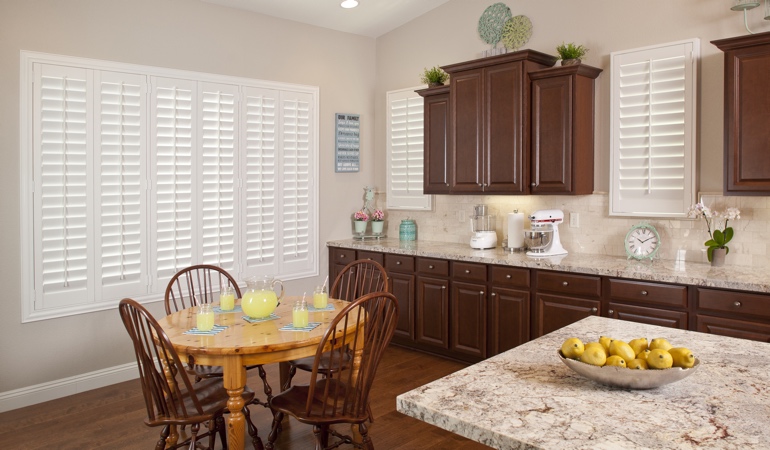 Polywood Shutters in Detroit kitchen